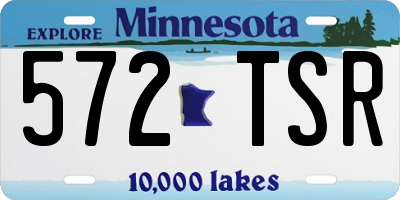 MN license plate 572TSR
