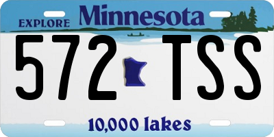 MN license plate 572TSS