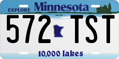 MN license plate 572TST