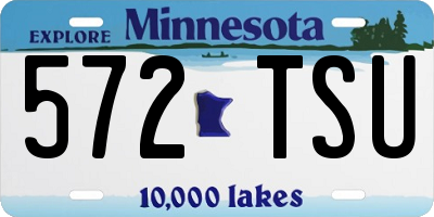 MN license plate 572TSU
