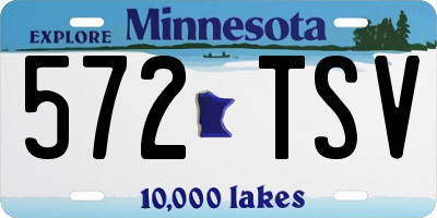 MN license plate 572TSV