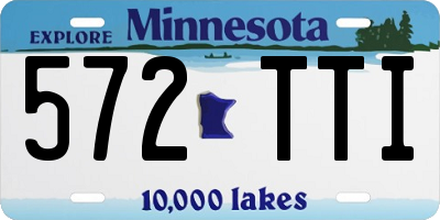 MN license plate 572TTI