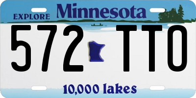 MN license plate 572TTO