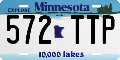 MN license plate 572TTP