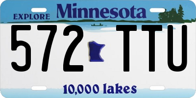 MN license plate 572TTU