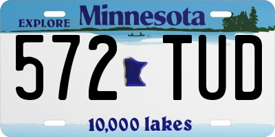 MN license plate 572TUD