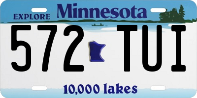 MN license plate 572TUI