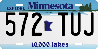 MN license plate 572TUJ