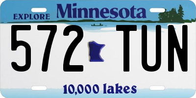 MN license plate 572TUN