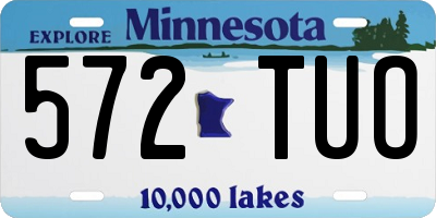 MN license plate 572TUO