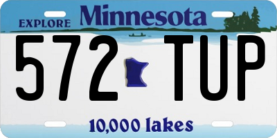 MN license plate 572TUP