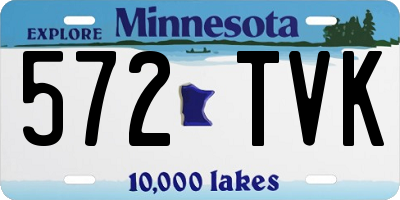 MN license plate 572TVK