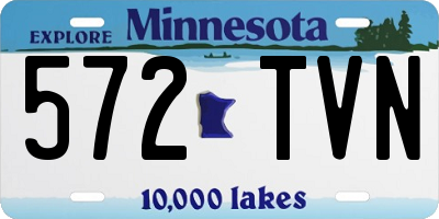 MN license plate 572TVN