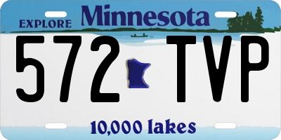 MN license plate 572TVP