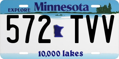 MN license plate 572TVV