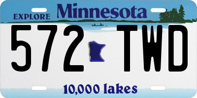 MN license plate 572TWD