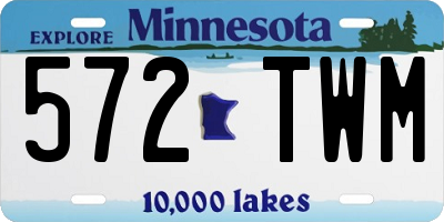 MN license plate 572TWM