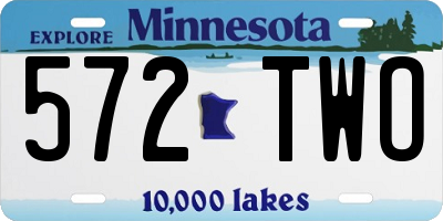 MN license plate 572TWO