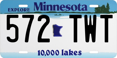 MN license plate 572TWT