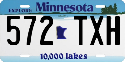 MN license plate 572TXH