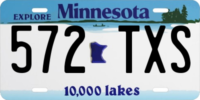 MN license plate 572TXS