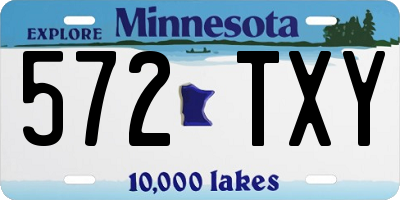 MN license plate 572TXY