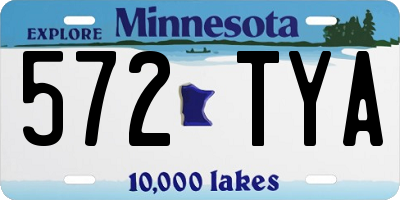 MN license plate 572TYA