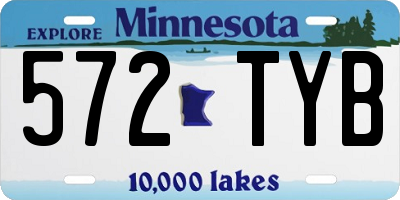 MN license plate 572TYB