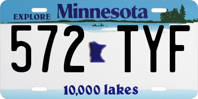 MN license plate 572TYF