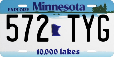MN license plate 572TYG