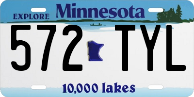 MN license plate 572TYL