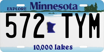 MN license plate 572TYM
