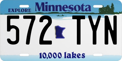 MN license plate 572TYN