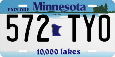 MN license plate 572TYO