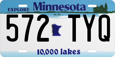 MN license plate 572TYQ