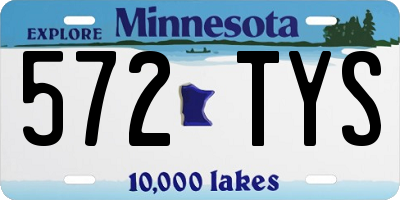 MN license plate 572TYS
