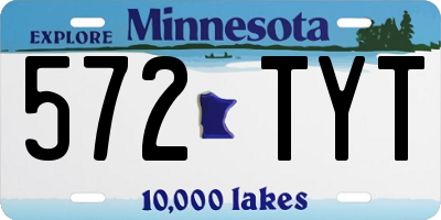 MN license plate 572TYT