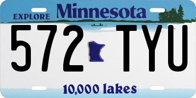 MN license plate 572TYU
