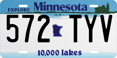 MN license plate 572TYV