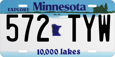 MN license plate 572TYW