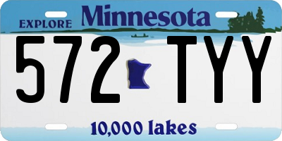 MN license plate 572TYY