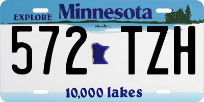 MN license plate 572TZH