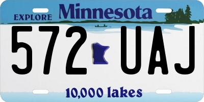 MN license plate 572UAJ