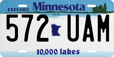 MN license plate 572UAM
