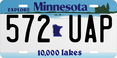 MN license plate 572UAP