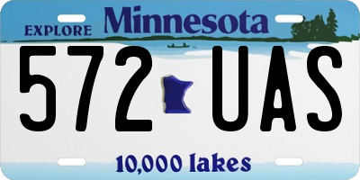 MN license plate 572UAS