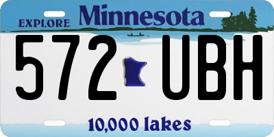 MN license plate 572UBH