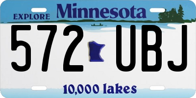 MN license plate 572UBJ