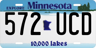 MN license plate 572UCD