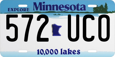 MN license plate 572UCO